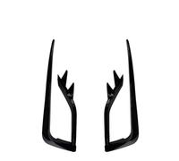 Becquet de rechange pour pare-chocs avant et feu de brouillard - Style rasoir - Pour VW Golf 7 MK7 MK7.5 VII 2017-2019 - Rebord inférieur Facelift (aspect carbone) (noir brillant)