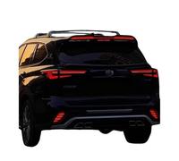 Becquet de Toit Compatible pour Toyota Highlander, aileron de Coffre arrière en ABS Noir et Blanc, Accessoires de rénovation (2022-2023)(Glossy Black)