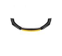 Becquet Latéral Avant 4PCS Universel Voiture Pare-Chocs Avant Lèvre Corps Kit Splitter Spoiler Diffuseur Protecteur Accessoires De Pièces Extérieures Kits(Black Yellow Head)