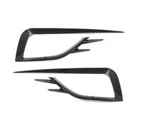 Becquet Latéral Avant pour Golf 7.5 pour MK7. 2017 2018 2019 Carrosserie Kits Voiture Avant Brouillard Phare Lampe Couvercle Pare-Chocs Grille Garniture Décorative(Carbon Fiber Look)