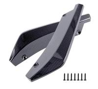Becquet Latéral Avant Voiture Universelle Avant Arrière Pare-Chocs Bande Lèvre Spoiler Diffuseur Splitter Scratch Protector Winglets Side Skirt Extension(Black)