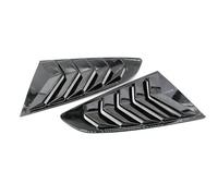 Becquet Latéral Garniture D'aile Pour Ford Pour Mustang 2015-2020 ABS Voiture Persienne Arrière Fenêtre Volet Latéral Couverture Garniture Autocollant Évent Scoop(Gloss Black)