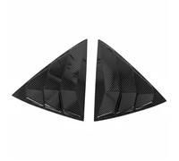 Becquet Latéral Garniture D'aile Pour Kia Pour Picanto 4 Portes 2012-2025 ABS Voiture Persienne Arrière Fenêtre Volet Latéral Couverture Garniture Autocollant Évent Scoop(Carbon)