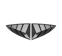 Becquet Latéral Garniture D'aile Pour Tesla Pour Modèle 3 2017 - 2023 Pour Highland 2024 2025 2026 Autocollant Persienne Triangulaire Arrière Séparateur Becquet Latéral(Gloss Carbon)