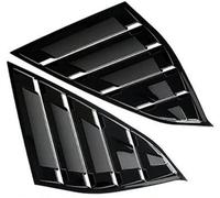 Becquet Latéral Pour Accord Pour 10e Génération 2018 2019 2020 2021 2022 Couvercle Ventilation Style Sport Persiennes Fenêtre Latérale Arrière(Glossy Black)