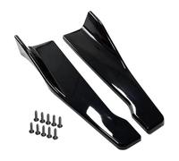 Becquet Lèvre Avant pour VW pour G&olf 7 Avant Pare-Chocs Arrière Ailettes Jupe Latérale Extension Bande Lèvre Spoiler Diffuseur Séparateur Protection Contre Les Rayures(Noir)