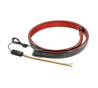 Becquet Lèvre Coffre Feu Arrière LED Universel 1., D'aile Extérieur Décoration Séparateur Bande Lumière Freinage Voiture Spoiler Arrière Voiture