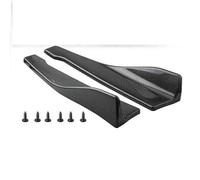 Becquet Pare-Choc Arrière Voiture Carbone Noir Brillant Protection d'angle, Diffuseur Universel, Séparateur Extension Jupe Latérale Anti-Rayures, Stylets Séparateurs Bascule Diffuseur(Side Skirt CB)