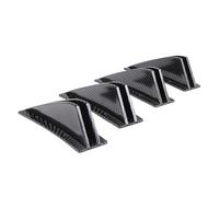 Becquet Pare-Chocs Arrière Universel Diffuseur Arrière Aileron Requin Double Aileron Garnitures Ensemble Décoration Kit Corps Diffuseur Pare-Chocs Arrière