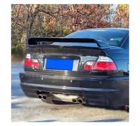 Becquet pour BMW Série 3 E46 Aileron Arrière 1998-2006 ABS Noir Becquet Berline en Fiber De Carbone Aile Arrière Voiture Aile Arrière Spoiler(Le Noir)