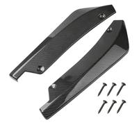 Becquet pour voitures Diffuseur de pare-chocs arrière universel Revêtement en fibre de carbone Becquet en plastique Installation facile Lèvre protection pour berline voiture sport SUV