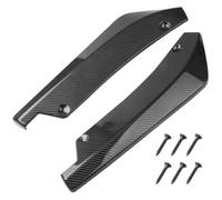 Becquet pour voitures revêtement en fibre de carbone sportif diffuseur de pare-chocs arrière en plastique installation facile becquet protection universel pour berline voiture sport et SUV