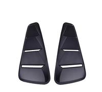 Becquet Toit 1 Paire Pare-Soleil Arrière pour Ford pour Mustang 2005 2006 2007 2008 2009 1/4 Fenêtre Latérale Persiennes Couvercle Ventilation Autocollant(Glossy Black)