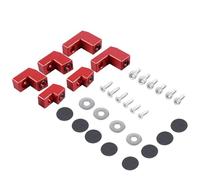 Becquet Toit Kit De Support De Rehausse D'aile Arrière Boulonné pour Ford Fiesta St MK7 MK6, Accessoires D'extension De Rehausse De Hayon(Rouge)