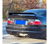Becquet Toit pour BMW Série 3 E46 Aileron Arrière 1998 1999 2000 2001-2006 ABS Noir Spoiler Berline Fibre Carbone Aileron Arrière Accessoires Voiture