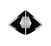 becquet Wing arrière pour Ford pour Fiesta MK7 7.5 2008-2017 Noir Brillant Triangle Louver Shark Gill en Forme Lunette Arrière Fenêtre Décorative Évent Aileron Arrière Voiture(Noir Brillant)