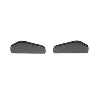 Becquets arrière Capuchon de Protection pour Phare Avant Voiture, Compatible avec BMW Série 3 E46 Berline Wagon 61677066847 61677066848 Aileron en Fibre de Carbone(Cap Set)