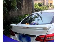 Becquets Arrière Châtaigne d'eau Porter Feu Stop Rouge pour Nissan pour Sentra 2013 2014 2015 2016 2017 Becquet par Coffre Arrière Toit Apprêt Peinture(Blanc)