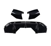 Becquets Arrière Compatible avec BMW pour X6 F16 M 2014 2015 2016 2017 2018 2019 Séparateur De Lèvre Becquet Latéral Diffuseur Pare-Chocs Arrière Voiture(Glossy Black)
