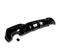 Becquets Arrière Diffuseur Arrière pour BMW G22 G23 420i 430i 440i avec LED 2020 + Diffuseur De Pare-Chocs Arrière Aspect Carbone Becquet De Toit(Glossly Black)
