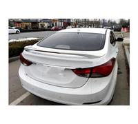 Becquets Arrière Lire Lampe Frein D'arrêt Lumière LED pour Hyundai pour Elantra 2012 2013 14 2015 2016 ABS Spoiler Voiture Aile Arrière Apprêt Couleur Aileron(Blanc)