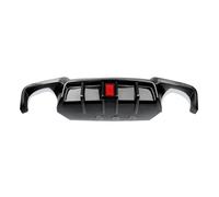 Becquets Arrière Pour BMW Série 5 F10 F11 Sport 2011-2016 Diffuseur Arrière Avec Éclairage LED Aileron Arrière(Carbon Fiber look)