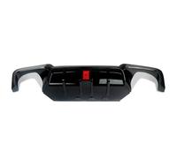 Becquets Arrière pour BMW série 5 F10 Pare-Chocs 2010 2011 2012 2013 2014 2015 2016 diffuseur arrière Aspect Carbone avec lumière LED Aileron Voiture(Glossly Black)