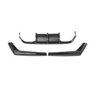 Becquets Arrière Pour F80 Pour M3 Pour F82 Pour M4 2015-2020 Diffuseur Lèvre Pare-chocs Arrière Voiture Protecteur Séparateur Spoiler Aileron Arrière Voiture(Carbon Fiber Style)
