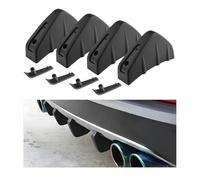 Becquets Arrière pour Mazda CX-5 AB 2017, Anti-Crash Accessories Spoiler Shark Fin Protector, Aile de Becquet ABS de Voiture Aileron de Coffre Arrière Accessoire Voiture Tuning,Black