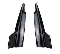 Becquets Arrière pour Mercedes pour Benz CLA CLA180 GLA200 CLA45 pour AMG 2013-2019 Séparateur Lèvre Pare-Chocs Arrière Protecteur d'angle Aile Arrière(Look de Carbone)