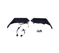 Becquets arrière universels pour Jeep pour Wrangler JK JL 2007-2023 Feu Arrière Toit Aileron Latéral Diffuseur Lampe LED 4 Couleurs Spoiler Wing(B)