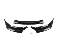 Becquets Avant LèVre Becquet De Pare-Choc Avant Brillant Noir/Aspect Carbone Séparateur avec Signal Lumineux pour Civic Si Hatchback 2017 - 2021 10e FK7 Fk8(Glossy Black)
