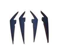 Becquets Avant pour BMW G20 G21 318i 320i 330i M340i 2022-2024+ pour LCI Sport Pare-Chocs Avant Séparateur Lèvre Becquet Diffuseur Spoiler De Pare-Choc Avant(Carbon Look Canards)