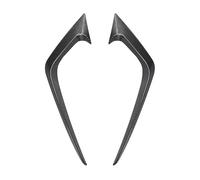 Becquets Avant pour Fiesta St MK6 2012-2017 Pare-Choc Avant Cadre De Phare Antibrouillard Garniture Autocollante en ABS Noir Brillant Aspect Carbone Auto Becquets Avant(Look de Carbone)