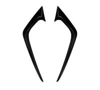 Becquets Avant pour Fiesta St MK6 2012-2017 Pare-Choc Avant Cadre De Phare Antibrouillard Garniture Autocollante en ABS Noir Brillant Aspect Carbone Auto Becquets Avant(Glassy Black)