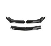 Becquets Avant pour Megane 4 2016-2022 Séparateur De Lèvre Pare-Chocs Avant De Voiture Becquet De Menton Diffuseur Anti-Rayures Garniture Lèvre Barrage Déflecteur De Lèvre Avant(Glossy Black)
