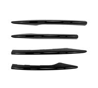 Becquets Avant Voiture Lot 4 Garnitures Décoratives en ABS pour Phares Antibrouillard Avant Voiture pour Benz W213 E260 E300 E53 2021+(Glossy Black)