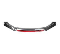 Becquets Avant Voiture pour Audi A5 4 Door B9 2017-2023, Spoiler Lèvre Pare-Chocs Avant Séparateur Becquet Diffuseur Kit De Carrosserie Accessoires,F-Carbon Fiber Red