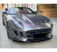 Becquets Avant Voiture pour Jaguar FTYPE 2013-2019,Lèvre de Pare-Chocs Avant Séparateur Diffuseur Kit,Carrosserie Tuning Protection Anti Collision Durable,B/Glossy Black