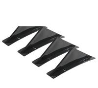 Becquets Pare-Chocs Arrière Ensemble Garnitures D'ailerons Requin Diffuseur D'ailerons Requin Becquet Décoration Kit Corps Diffuseur Pare-Chocs Arrière(Noir)