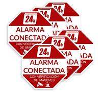 Becral® - Autocollant alarme connectée 24h | Autocollant alarme | Vinyle dissuasif antivol | Résistant aux UV/eau | Intérieur et extérieur (6)