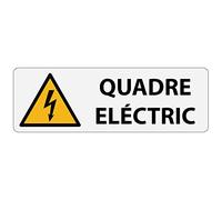 Becral® - Autocollant risc elèélectrique | autocollants vinyle pour quadre électrique | Triangle avec rayons | Norme européenne W012, ASR A1.3, DIN EN ISO 7010 vinyle jaune noir 75 x 25 mm