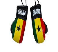 BeCreative Mini Country Paire de gants de boxe pour rétroviseur de voiture (GHANA)