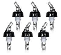 Becs à Liqueur,6pcs 4 ec verseur alcool Auto-Pour Bec verseur alcool Auto-Pour doseur à Alcool pour Vin, l'alcool,Cocktails
