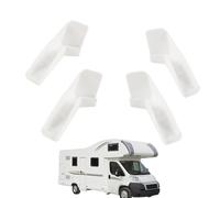 Becs De Gouttière - 4 Pièces Becs De Gouttière pour Camping-Car | Protection Extension De Gouttière Blanch | Accessoire De Protection pour Camping-Car, Tonnelle