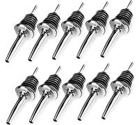 Becs verseurs pour bouteilles en acier inoxydable - lot de 10