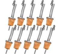 Becs verseurs pour bouteilles en liège avec bouchon - lot de 10