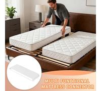 Bed Bridge - Matelas Divisé 230 X 50 X 1 Cm Avec Sangles De Drap, Support De Lit Double Size | Améliorateur De Sommeil Polyvalent Pour Les Familles Et Les Couples, Accessoire De Chambre D'amis,