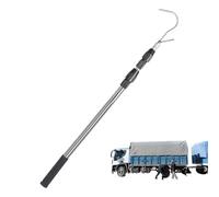 Bed Buddy Truck,Telescopic Cargo Grabber Stainless Steel | Multifunctional Telescoping Pull Pole, Roof Pole Hook, Heavy Duty High Bar TR with Its Sturdy Yet Lightweight Construcuck Tarpaulin Hook
