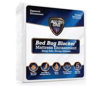 Bed Bug FRE146XXWHIT03 Blocker Housse intégrale de Matelas silencieuse et résistante à l’Eau, avec Fermeture éclair, protège Contre Les irritants, pour lit Queen Size, Blanc
